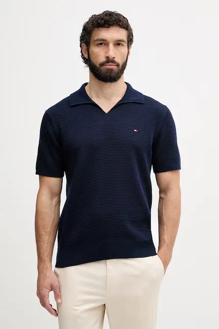 Поло хлопковое мужское Tommy Hilfiger, синий