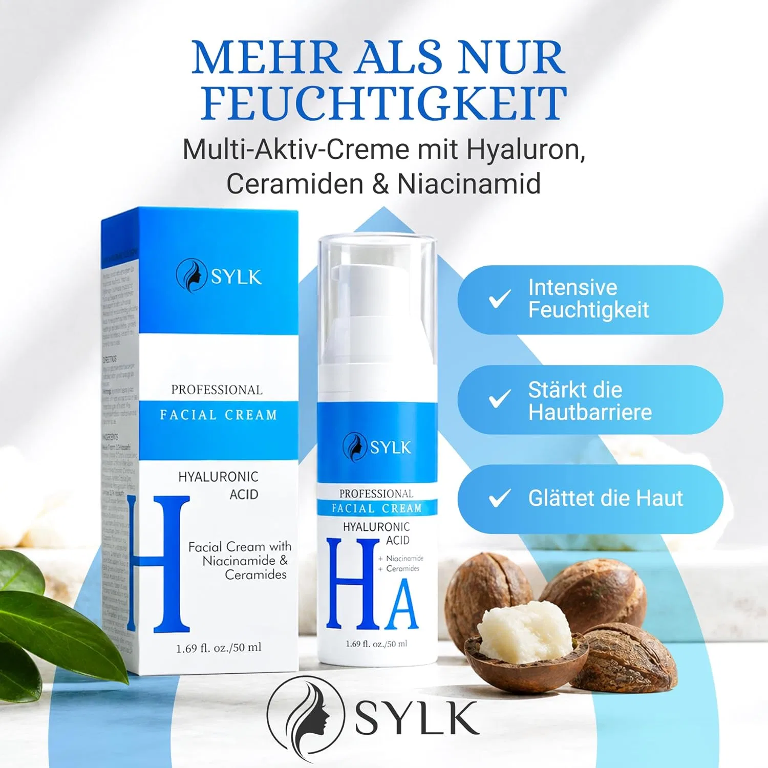 Крем для лица Sylk — С гиалуроновой кислотой от Hyaluronic Cream High Dose Face — фото 2