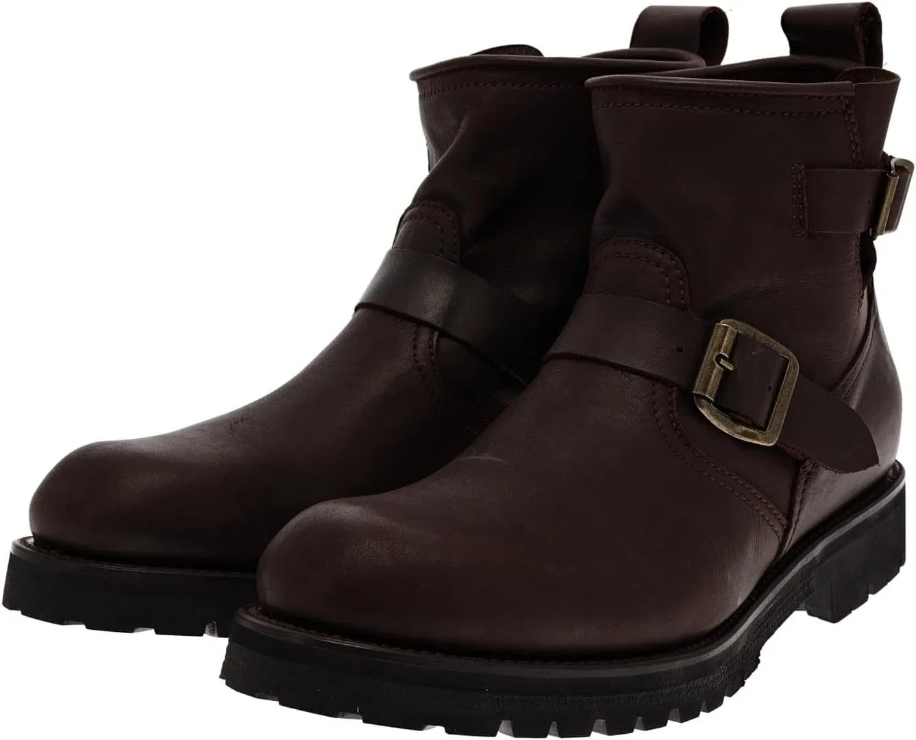 FB Fashion Boots FB Модные ботинки Унисекс Байкерские ботинки Road Trip Низкие Коричневые Инженерные ботинки Байкерские ботинки — фото 2
