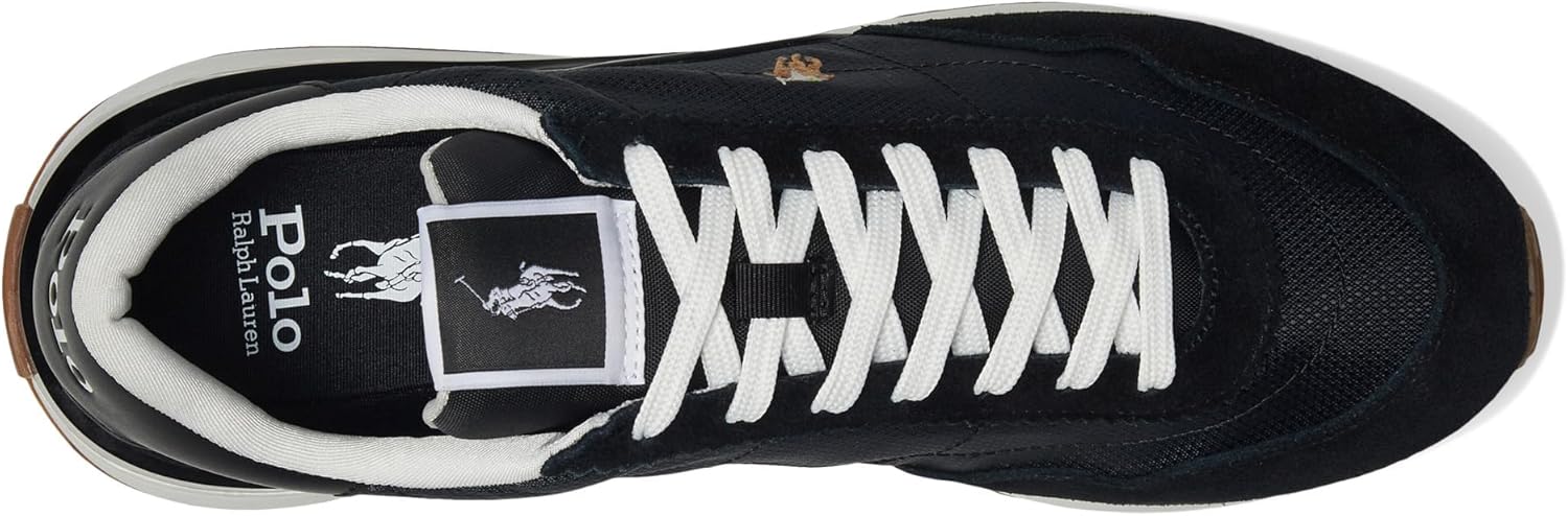 POLO RALPH LAUREN мужские кроссовки Train 89 с вставками из замши, Black/Multi Pp — фото 2