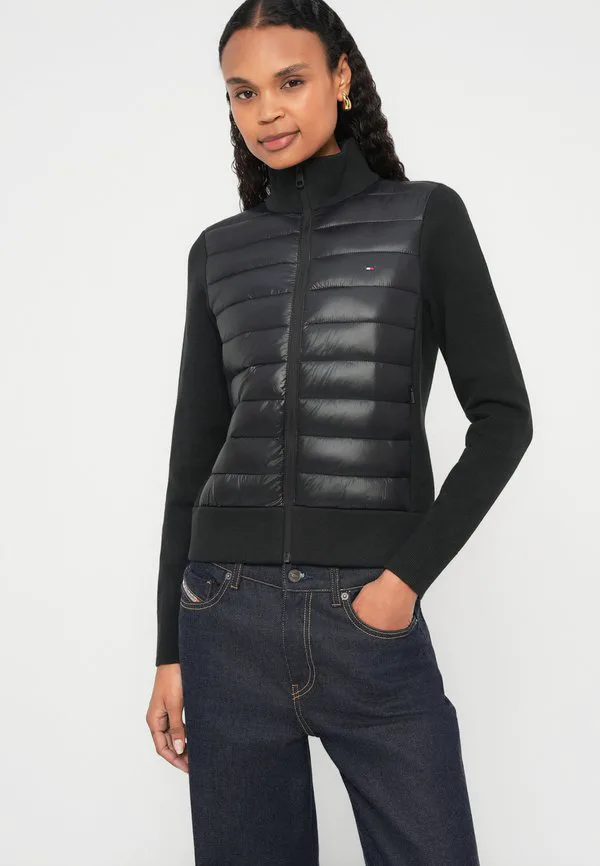 Легкая стеганая куртка из смешанного трикотажа. Tommy Hilfiger, Black — фото 4