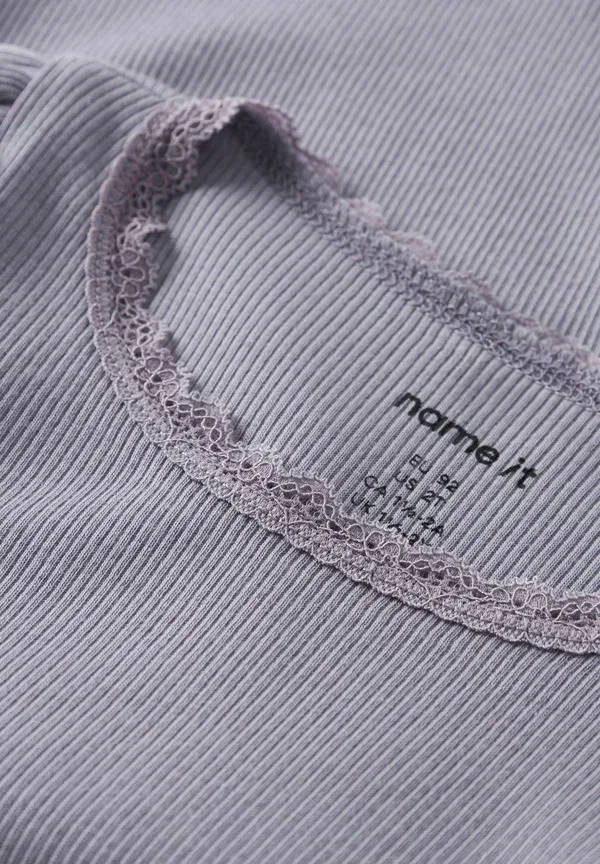 Футболка Nmfkab ss top noos print t-shirt Name It, лавандово-серый — фото 3