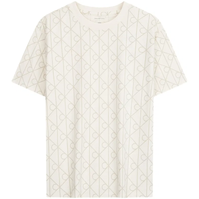 Футболка с круглым вырезом Calvin Klein Ivory