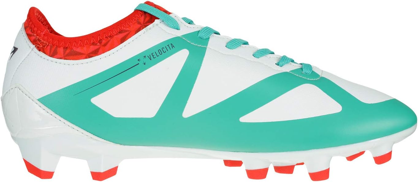 Мужские футбольные бутсы Umbro Velocita III Premier для твердого грунта, синий/красный/зеленый — фото 2