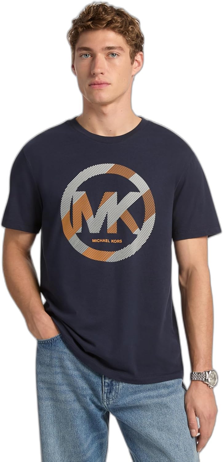 

Мужская футболка Michael Kors MK Sport с графическим логотипом, Midnight, Синий, Мужская футболка Michael Kors MK Sport с графическим логотипом, Midnight