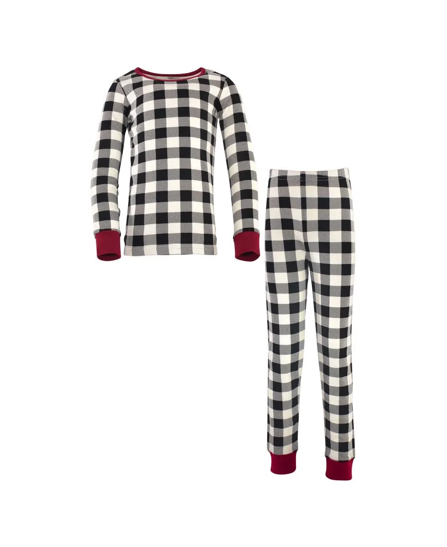 Коллекция пижам из двух частей Touched by Nature, черный plaid