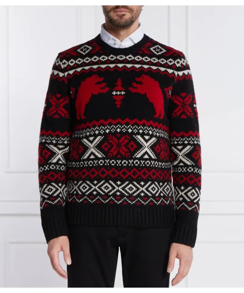 

Шерстяной свитер Regular fit Polo Ralph Lauren, черный
