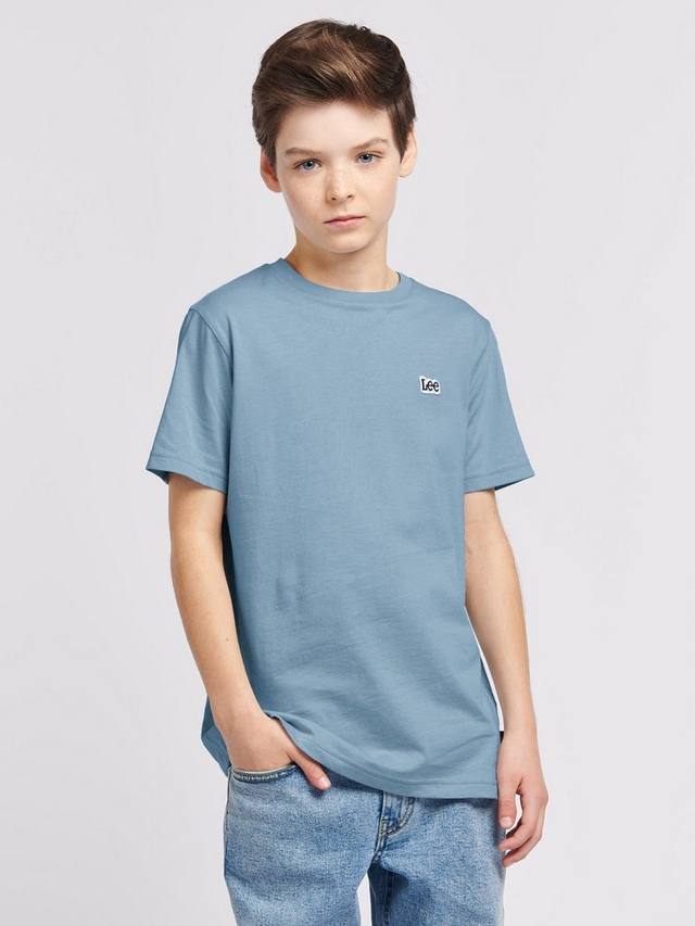 

Детская футболка из хлопка с нашивкой Lee, Faded Denim