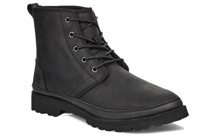 Мужские ботинки Ugg высокие со шнуровкой, черный — фото 3