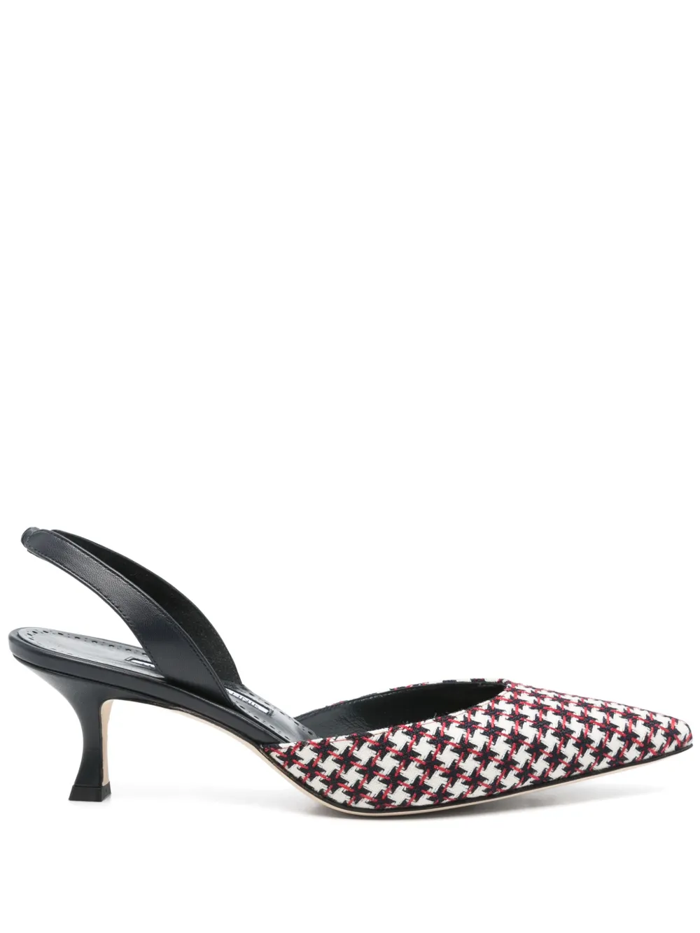 Босоножки Carolyne Gala 50 с ремешком на пятке Manolo Blahnik, белый