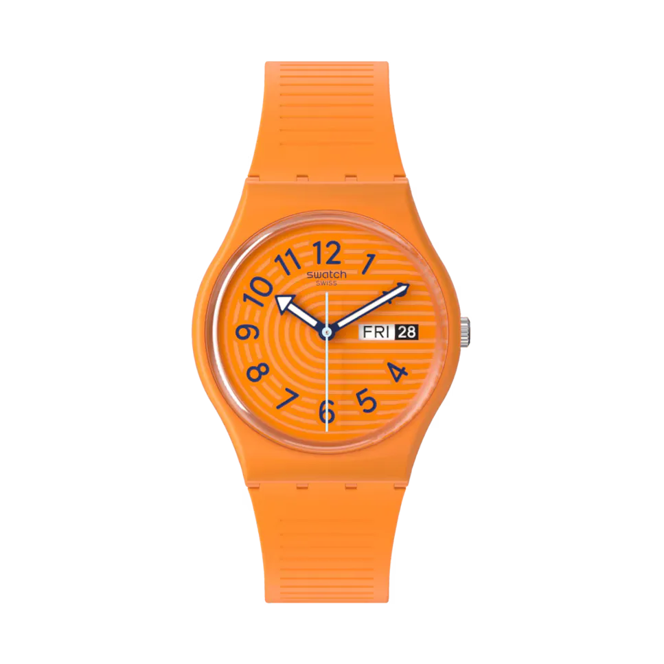 

Оранжевые часы Trendy Lines in Sienna на силиконовом ремешке Swatch, оранжевый