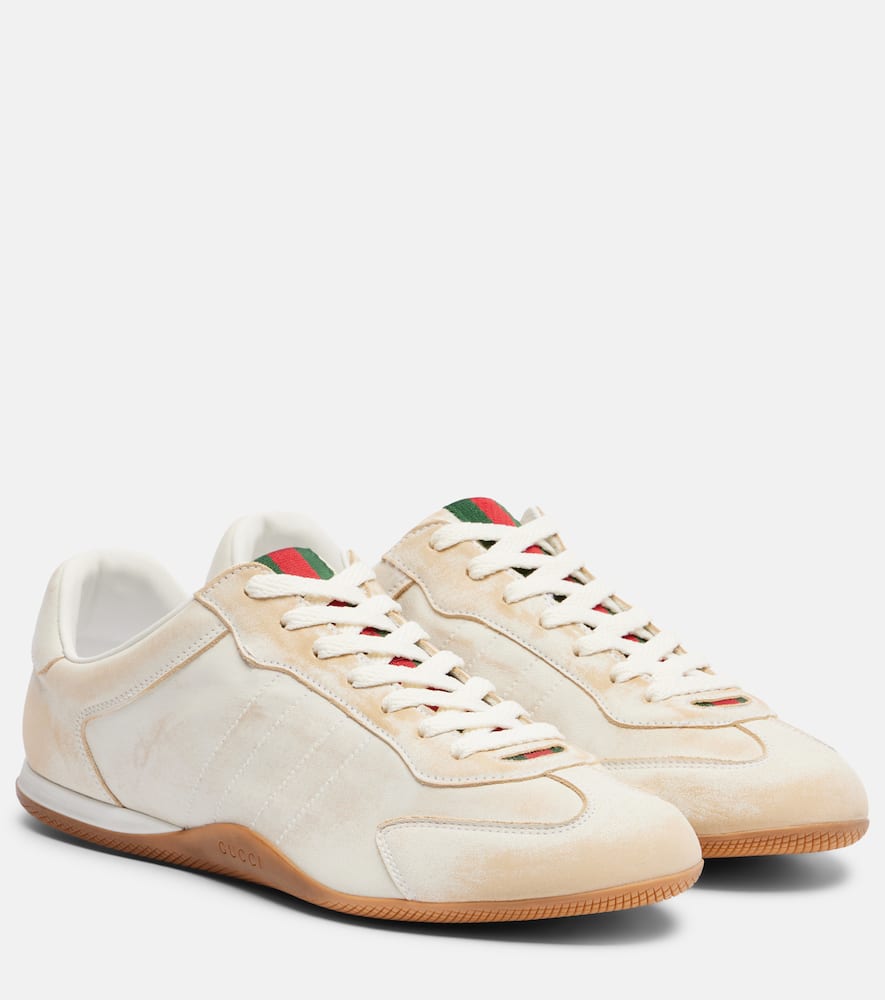 Кроссовки кожаные Shift Gucci, White/Vrv/Vrv