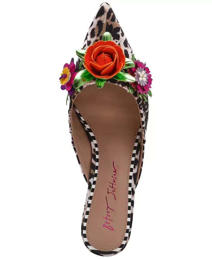 Женские мюли Abigayl с цветочным принтом Betsey Johnson, мультиколор — фото 4