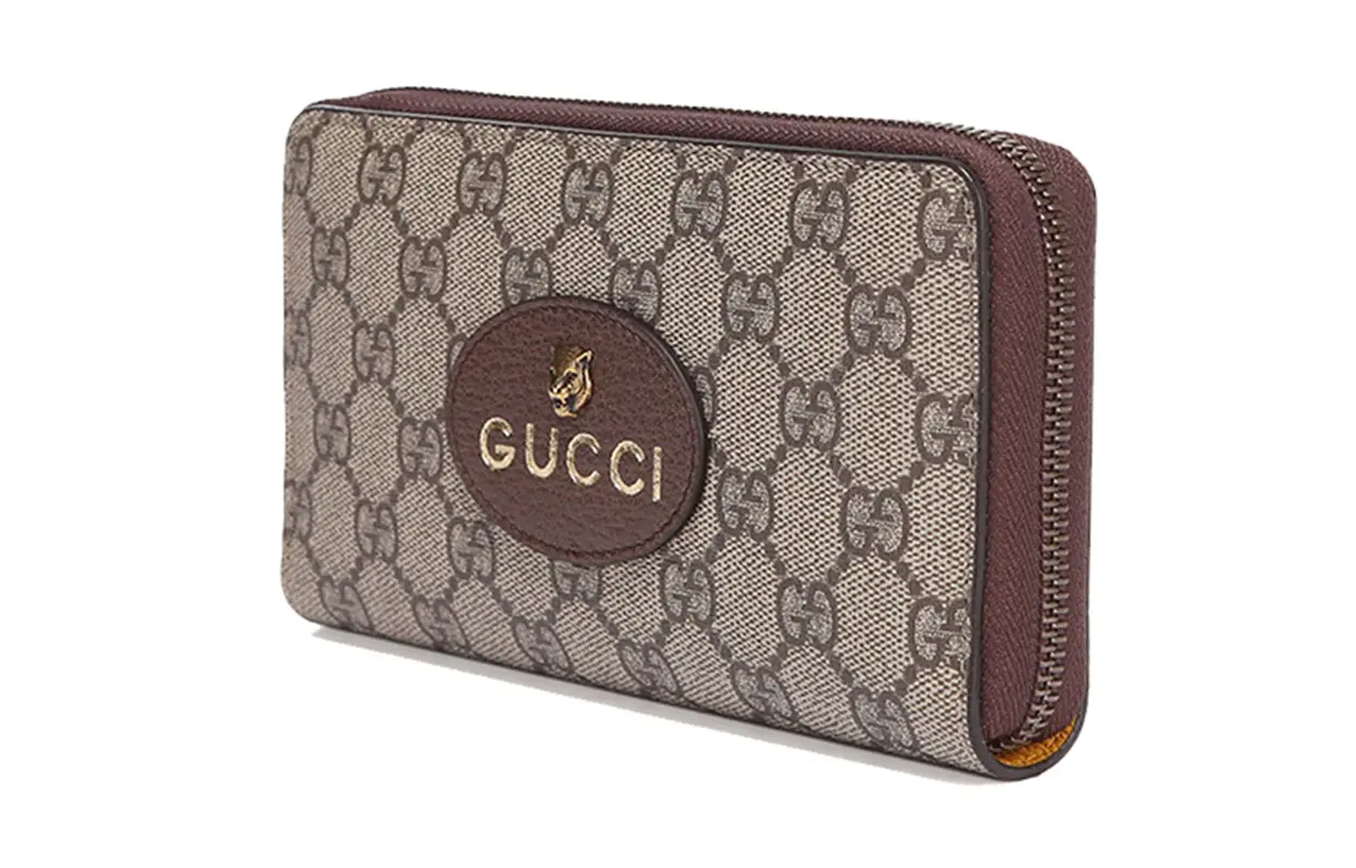 GUCCI Неовинтажная холщовая сумка с кожаными вставками унисекс — фото 3