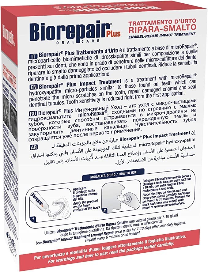 Средство для восстановления эмали Biorepair при гиперчувствительности зубов с использованием шины объемом 50 мл — фото 3