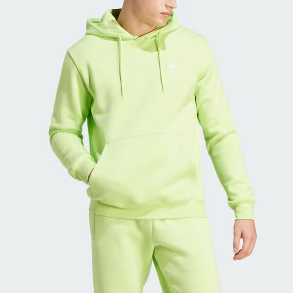 Толстовка с капюшоном трилистник Adidas, зеленый — фото 2