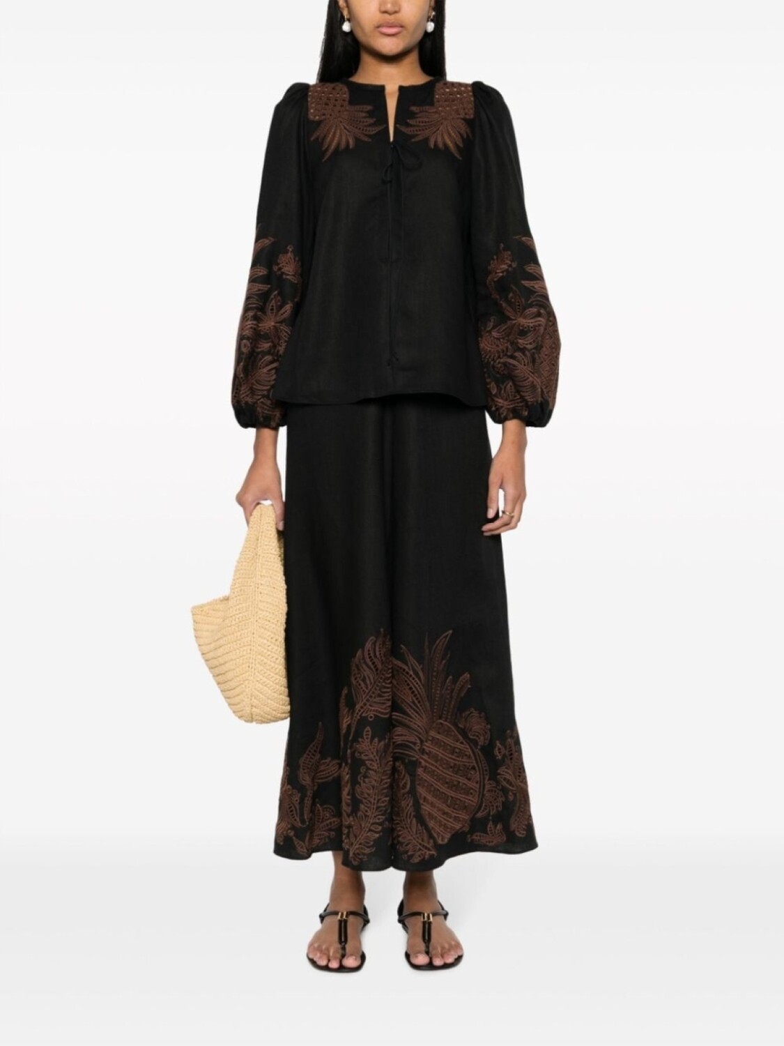 

Dorothee Schumacher льняная блузка Exquisite Luxury, черный
