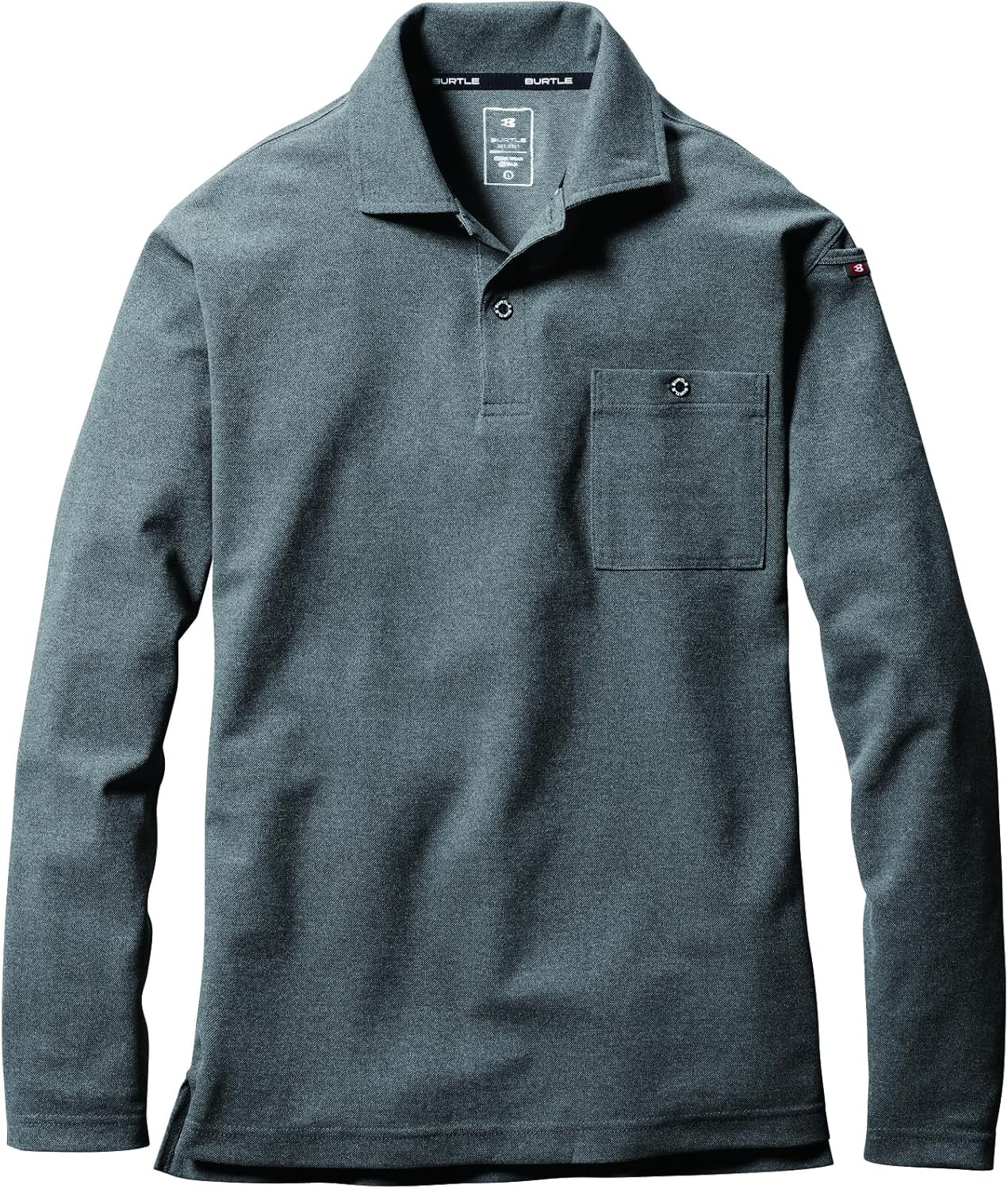 

Рубашка-поло с длинным рукавом BURTLE 665 (унисекс), эластичная, с дезодорирующим эффектом