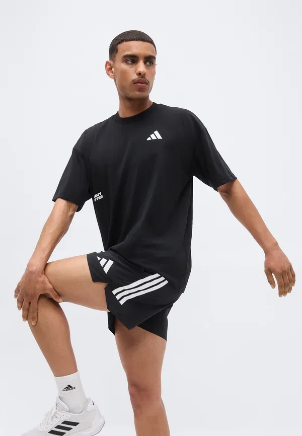 Футболка тренировочная графическая спортивная Adidas Performance, черный — фото 4