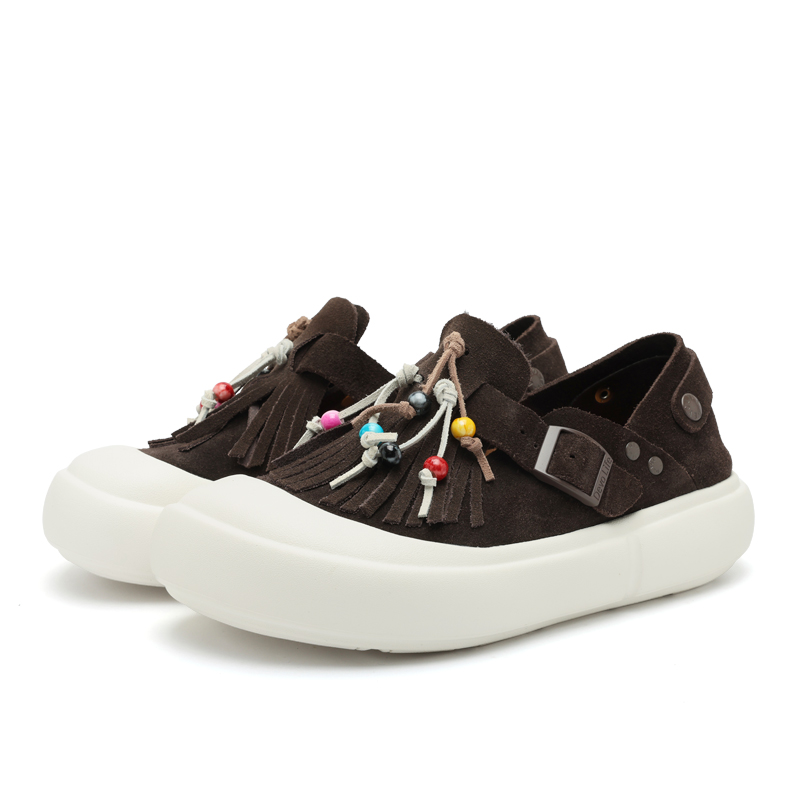Devo Life Женские повседневные туфли-лодочки из темно-коричневой замши, цвет Dark Brown Suede — фото 3