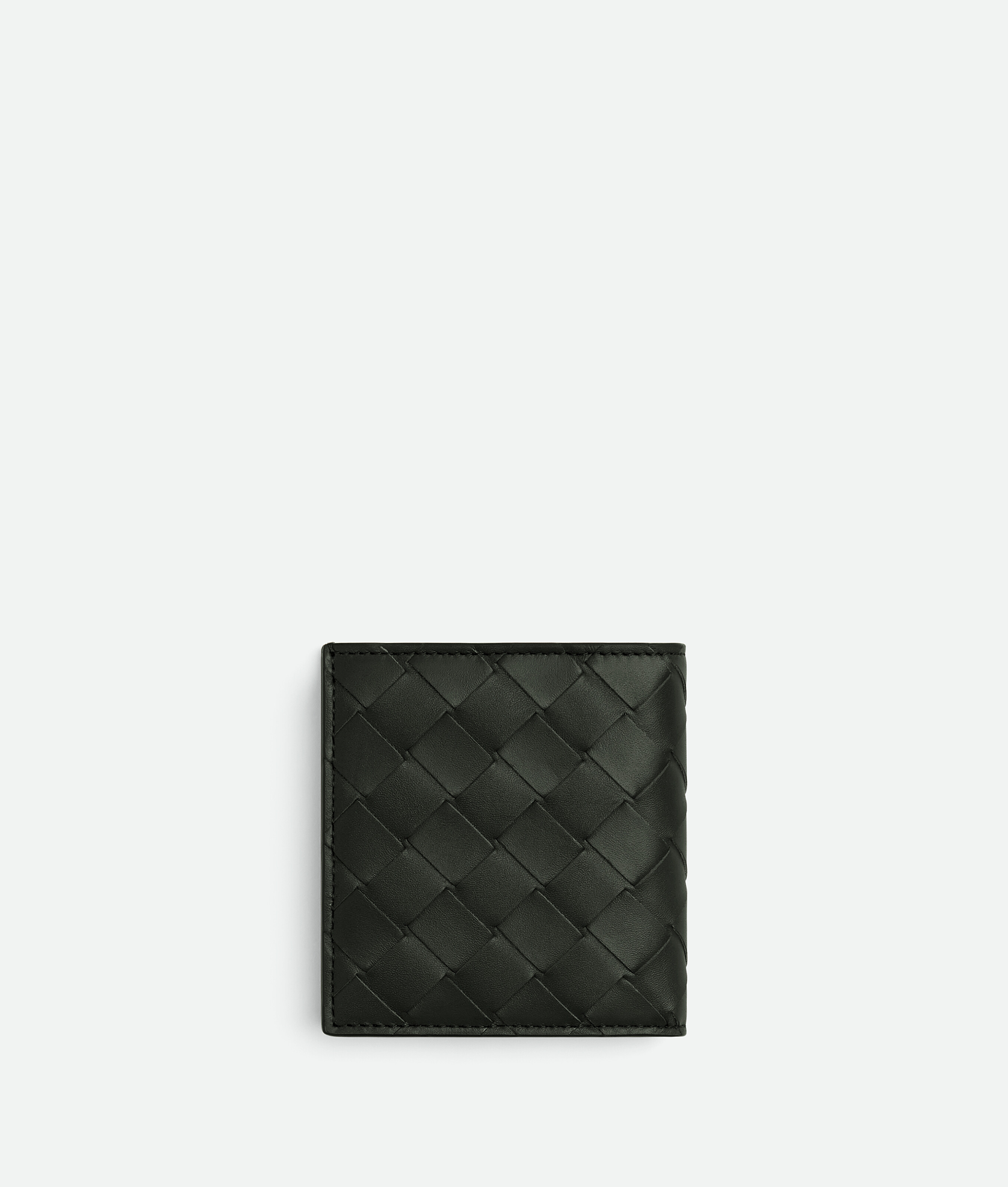 Тонкий складной кошелек Intrecciato Bottega Veneta, темно-зеленый — фото 3