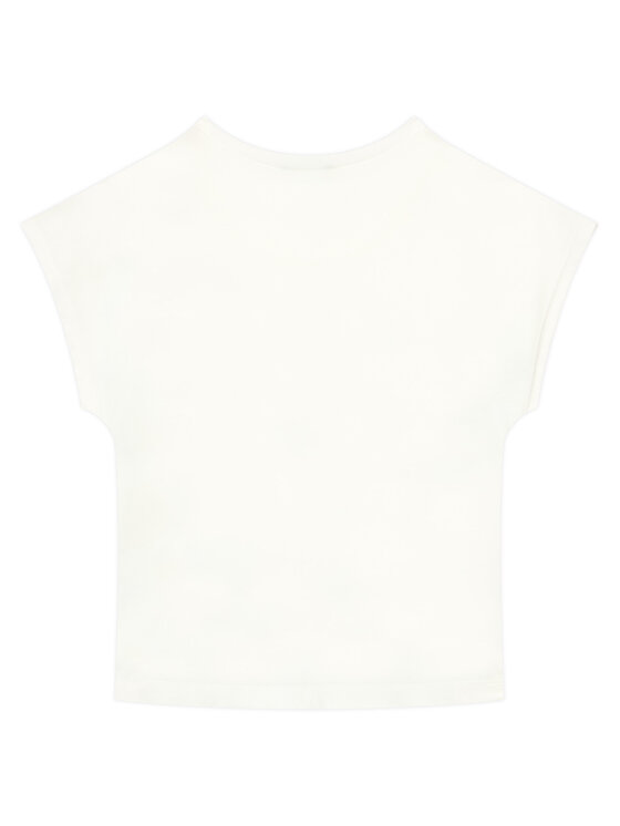 Футболка обычного кроя 3I1XG10JH United Colors Of Benetton, экрю — фото 2