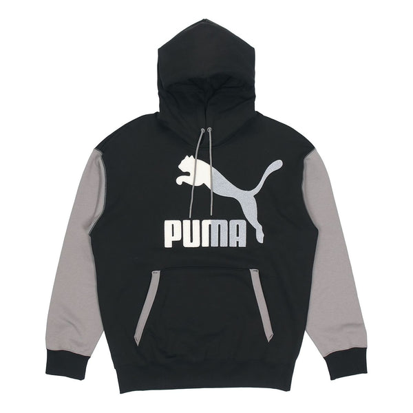 

Толстовка colorblock hooded sports black Puma, черный