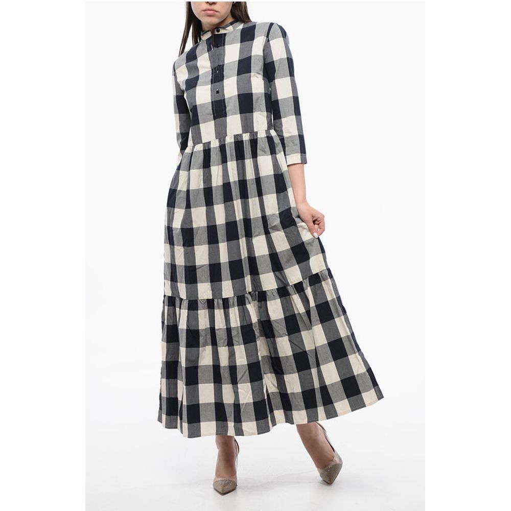 

Платье-рубашка с оборками и узором «гингем» Woolrich, двухцветный