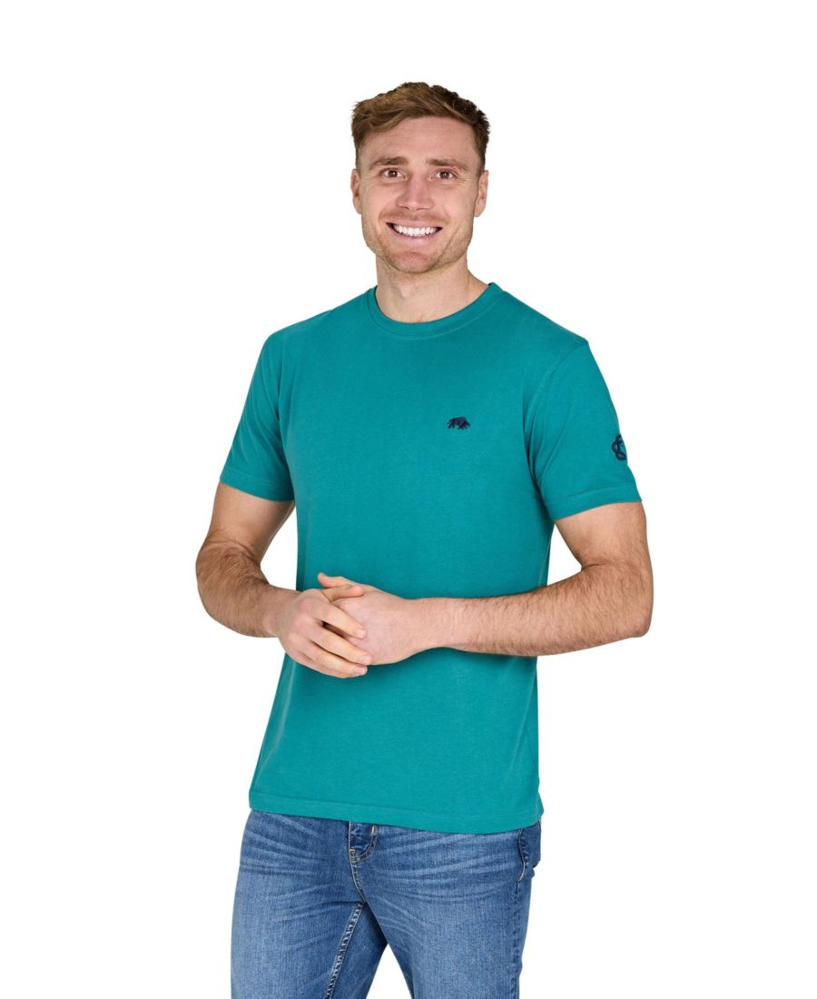 

Мужская футболка YFC с принтом Бычьи рога на спине Raging Bull, Teal