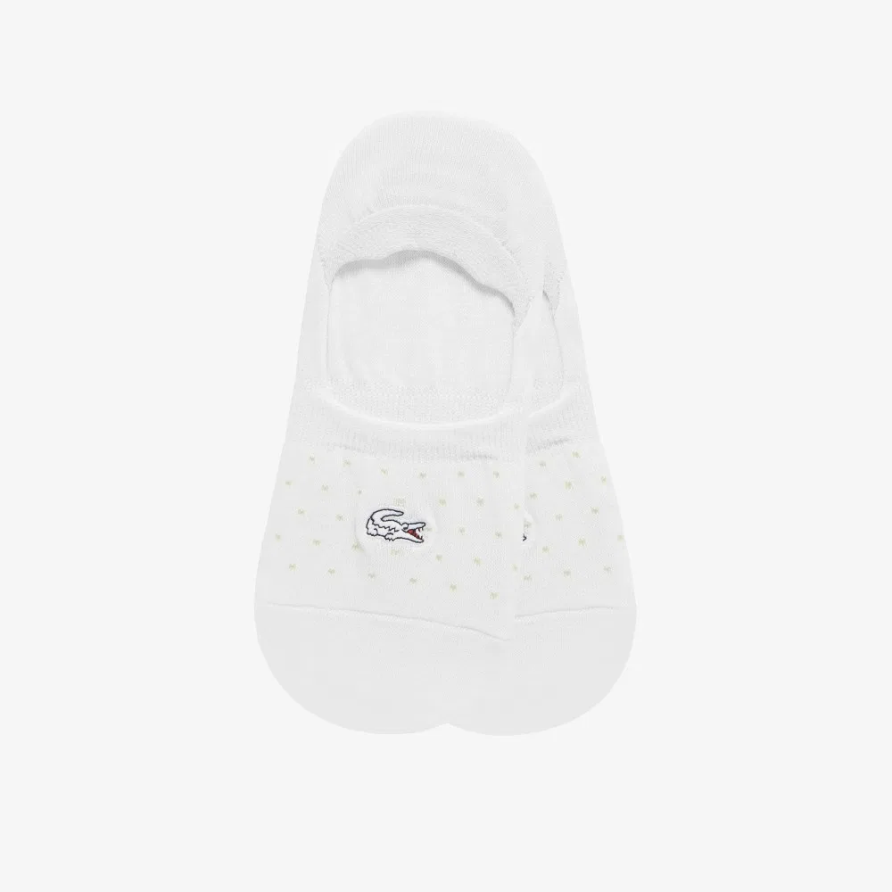 Женские укороченные носки в горошек от Lacoste