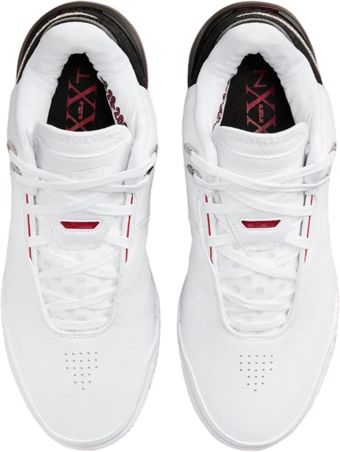Мужские кроссовки Nike Lebron 20, White University Red Metallic Silver Black — фото 2