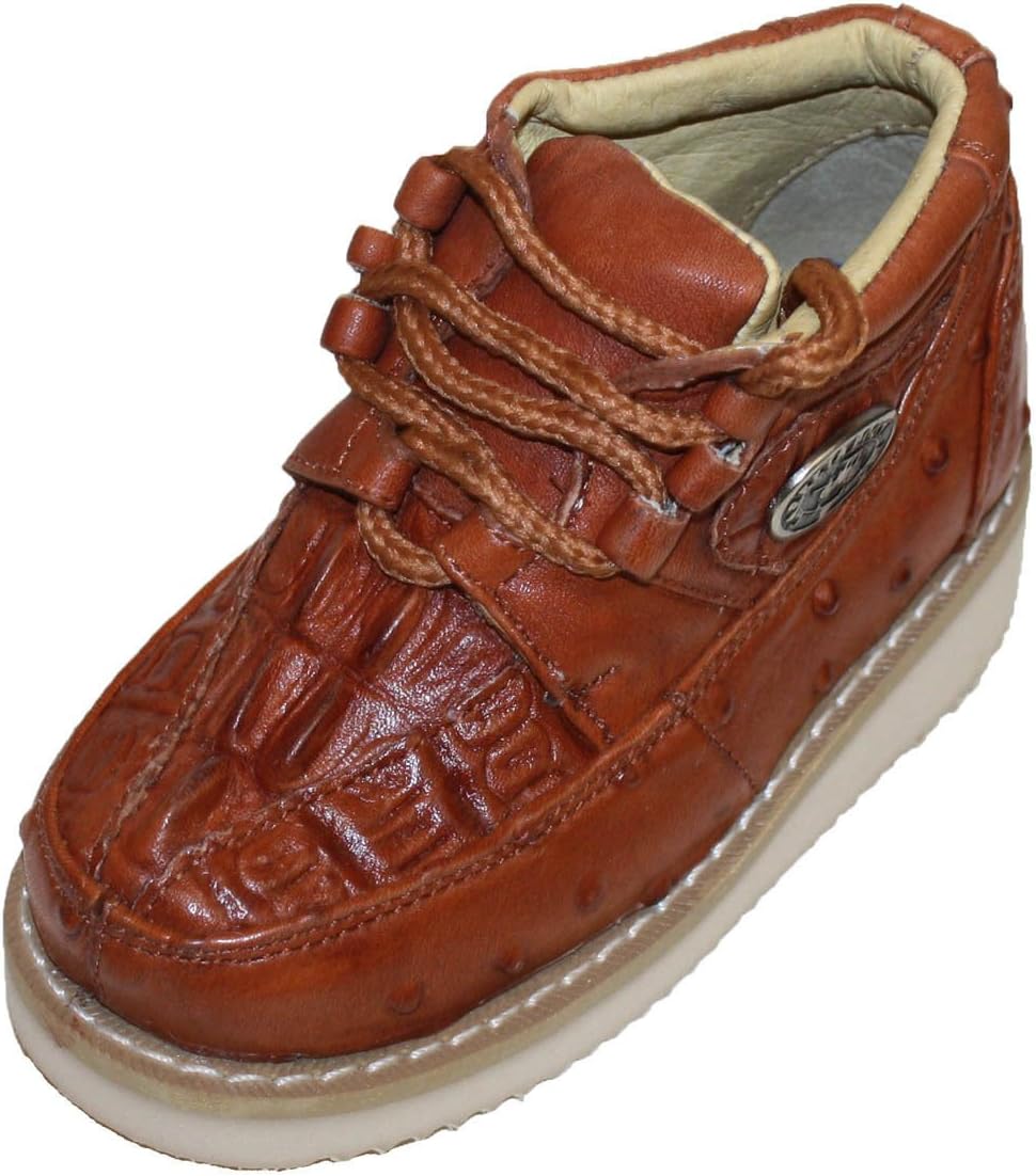 

Мужские теннисные кроссовки с тиснением под крокодила/страуса и мягкой подошвой Dona Michi, Cognac