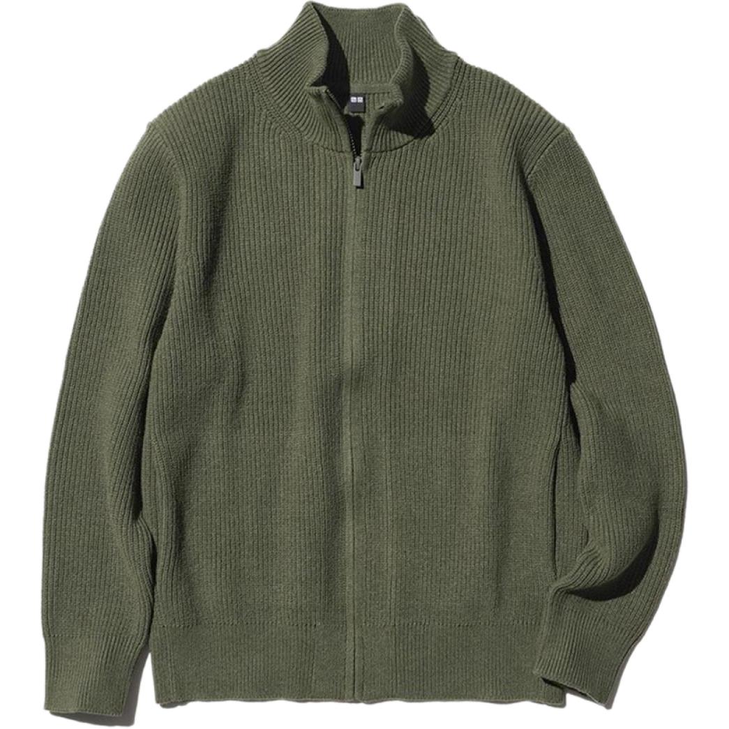 

UNIQLO Джемпер мужской оливковый