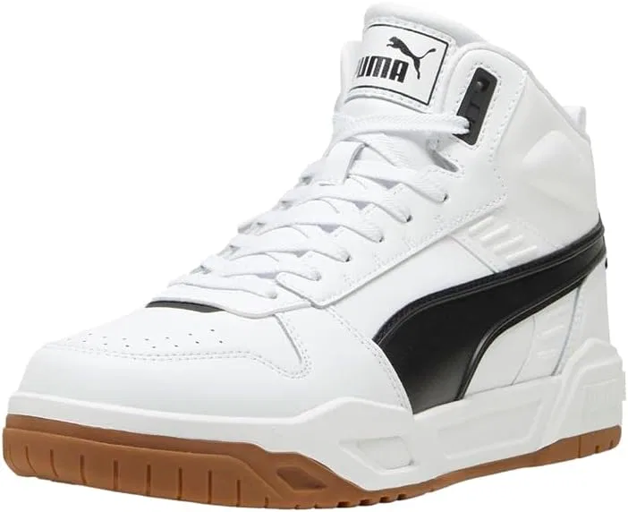 Мужские кроссовки PUMA RBD Tech Mid Trainers, White Black Gum — фото 3