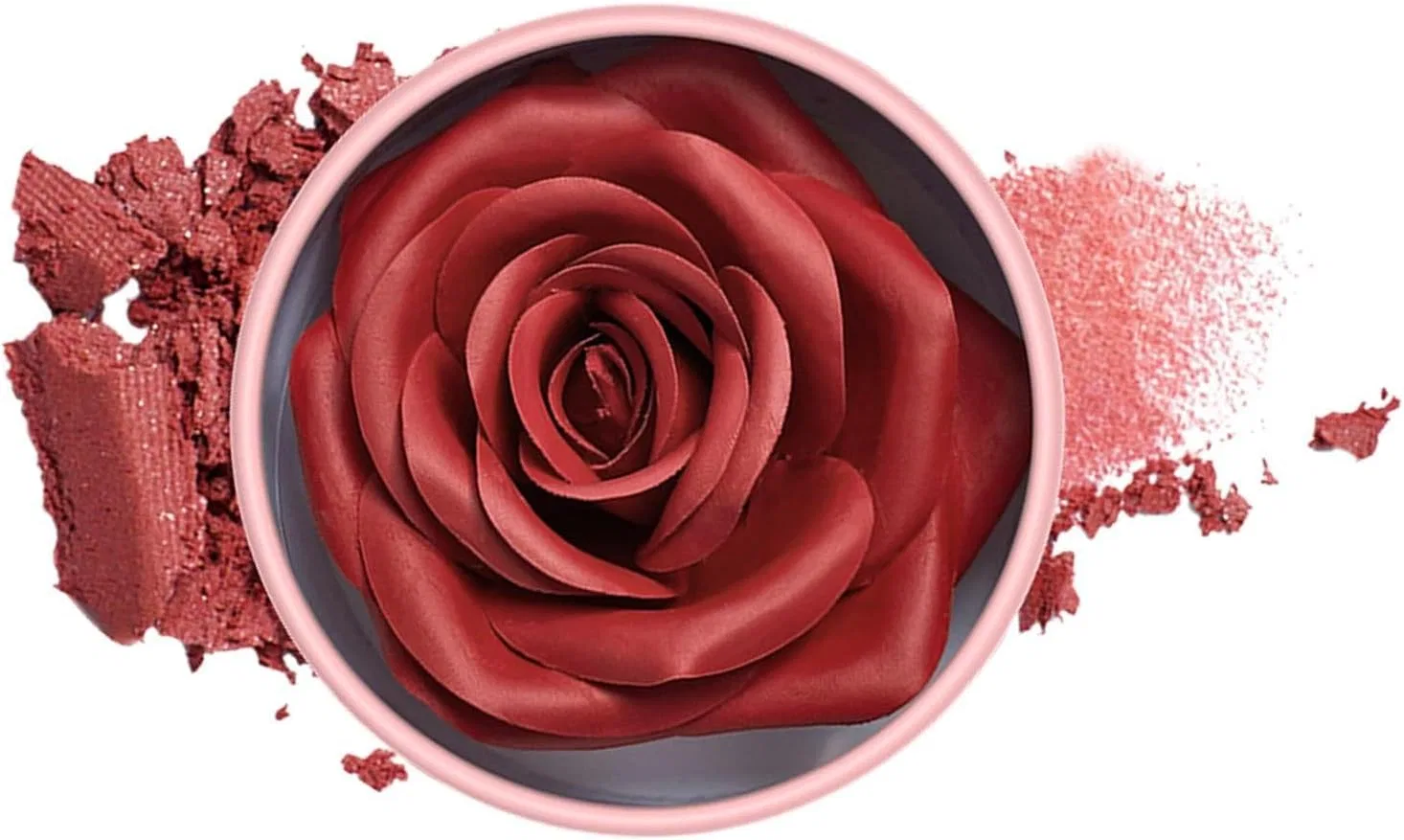 Румяна для щек Rose Blush с ароматом розы, 3D эффект, 1#