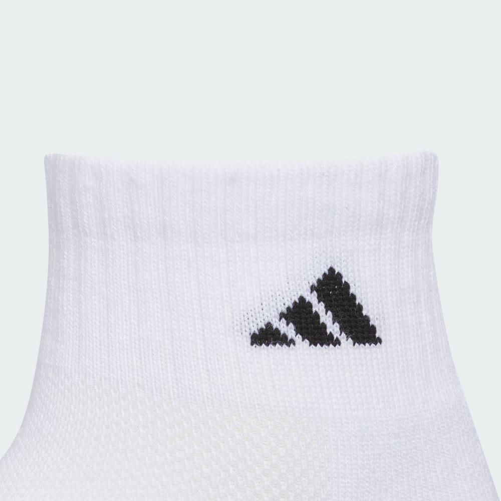 Носки Adidas Athletic Cushioned 6-Pack Quarter Socks Kids, цвет White/Grey/Black — фото 2