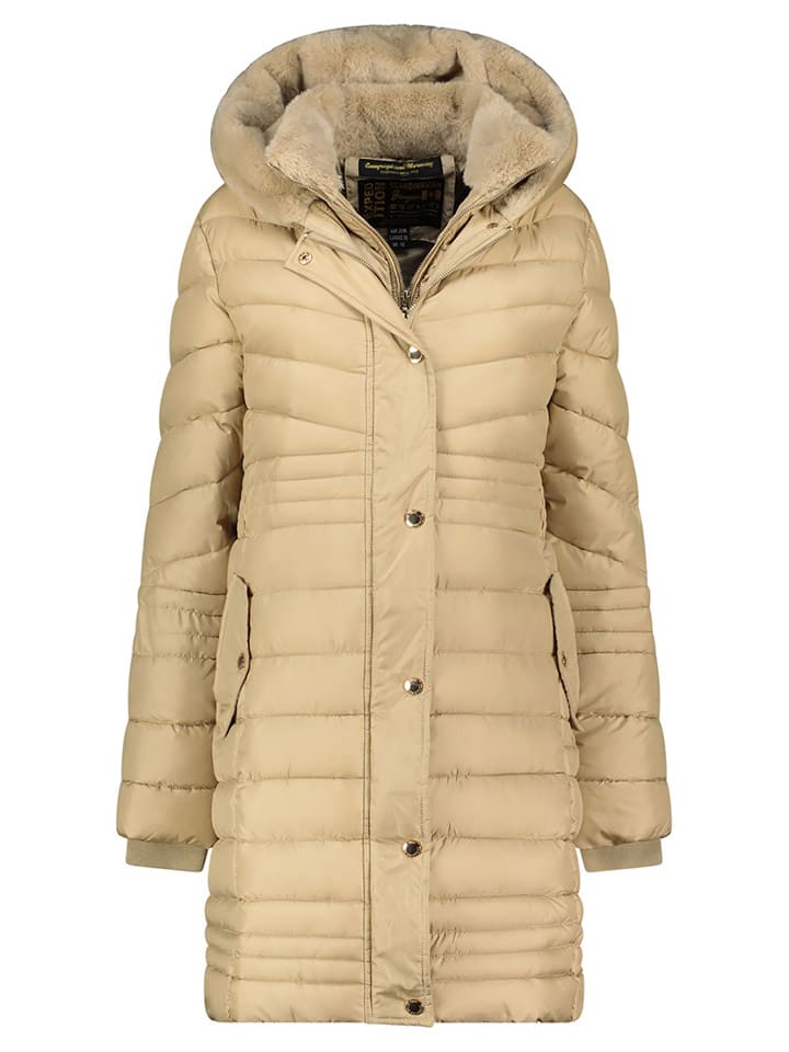 

Стеганое пальто Geographical Norway Steppmantel Biensur, бежевый