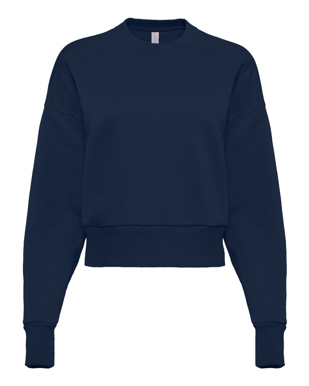 

Женская толстовка с круглым вырезом и тяжелым воротом Next Level, цвет midnight navy