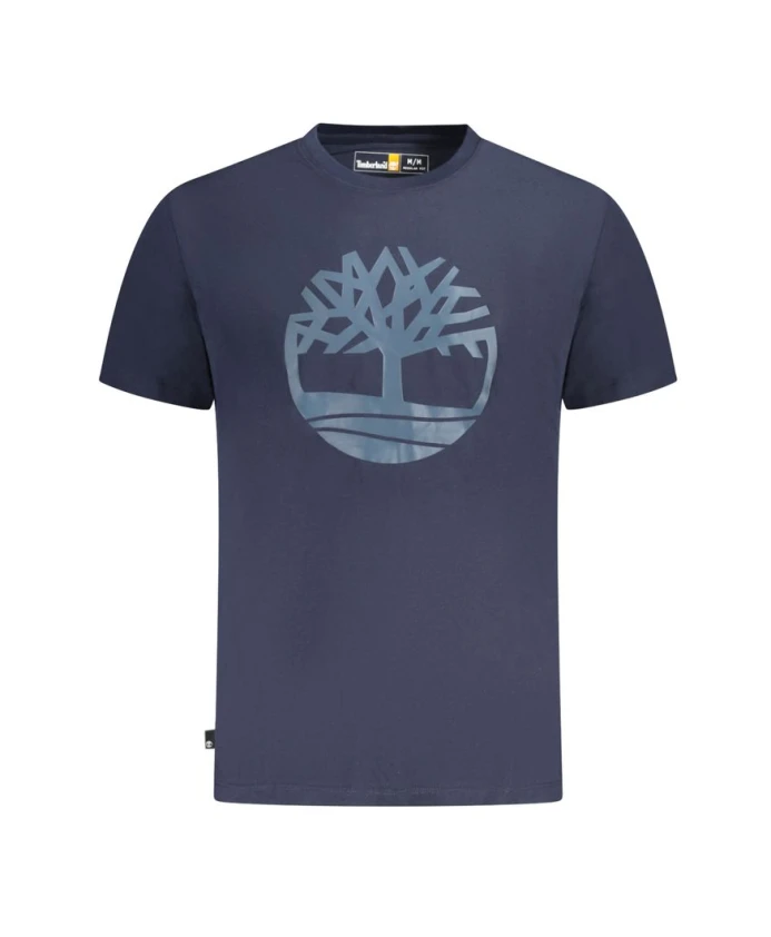 

Футболка с круглым вырезом и синим логотипом Timberland, синий