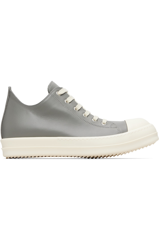 Низкие кроссовки Gray Temple Rick Owens, Euca/Milk/Milk