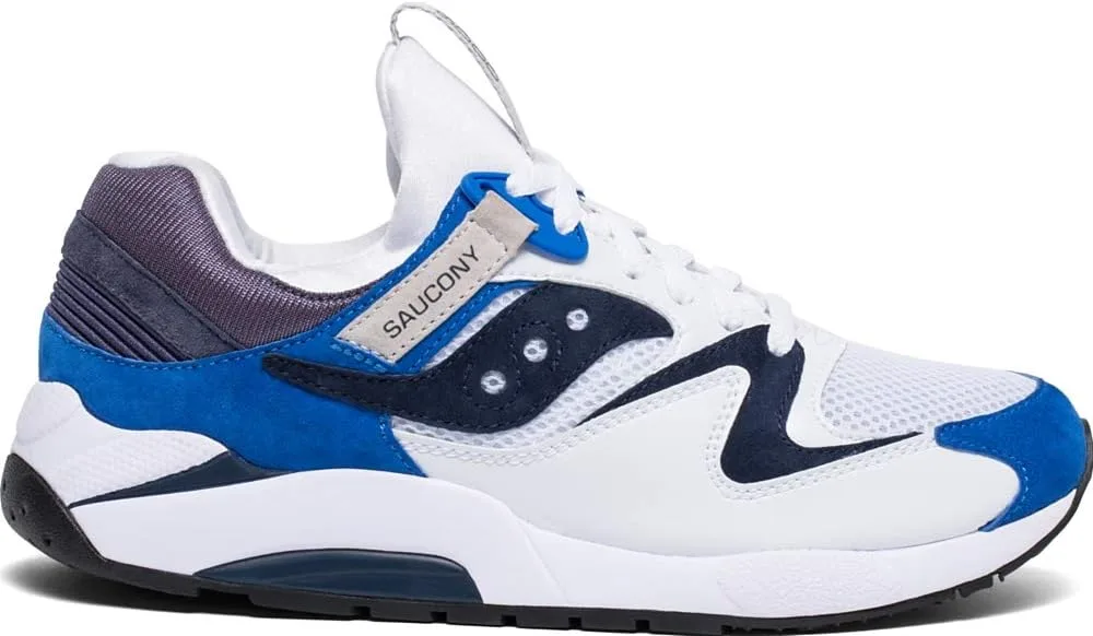 Мужские кроссовки Saucony Grid 9000, белый/синий — фото 2