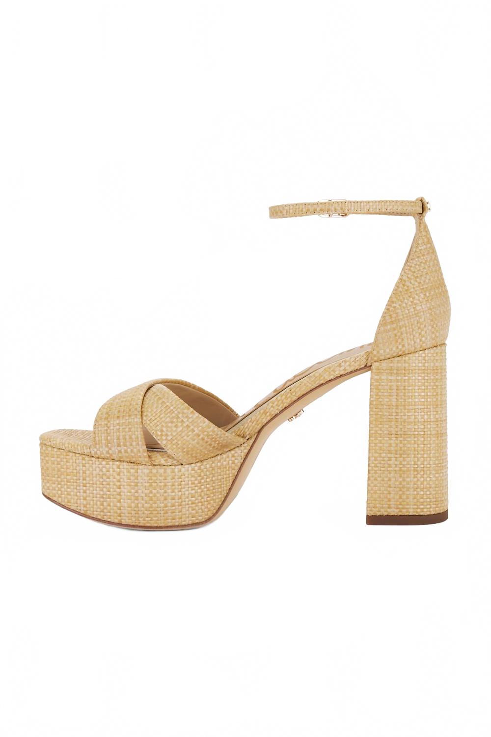 Женские туфли Jullian на платформе с каблуком, цвет отбеленный бук Sam Edelman — фото 4