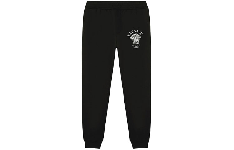 

VERSACE Трикотажные спортивные штаны мужские черные
