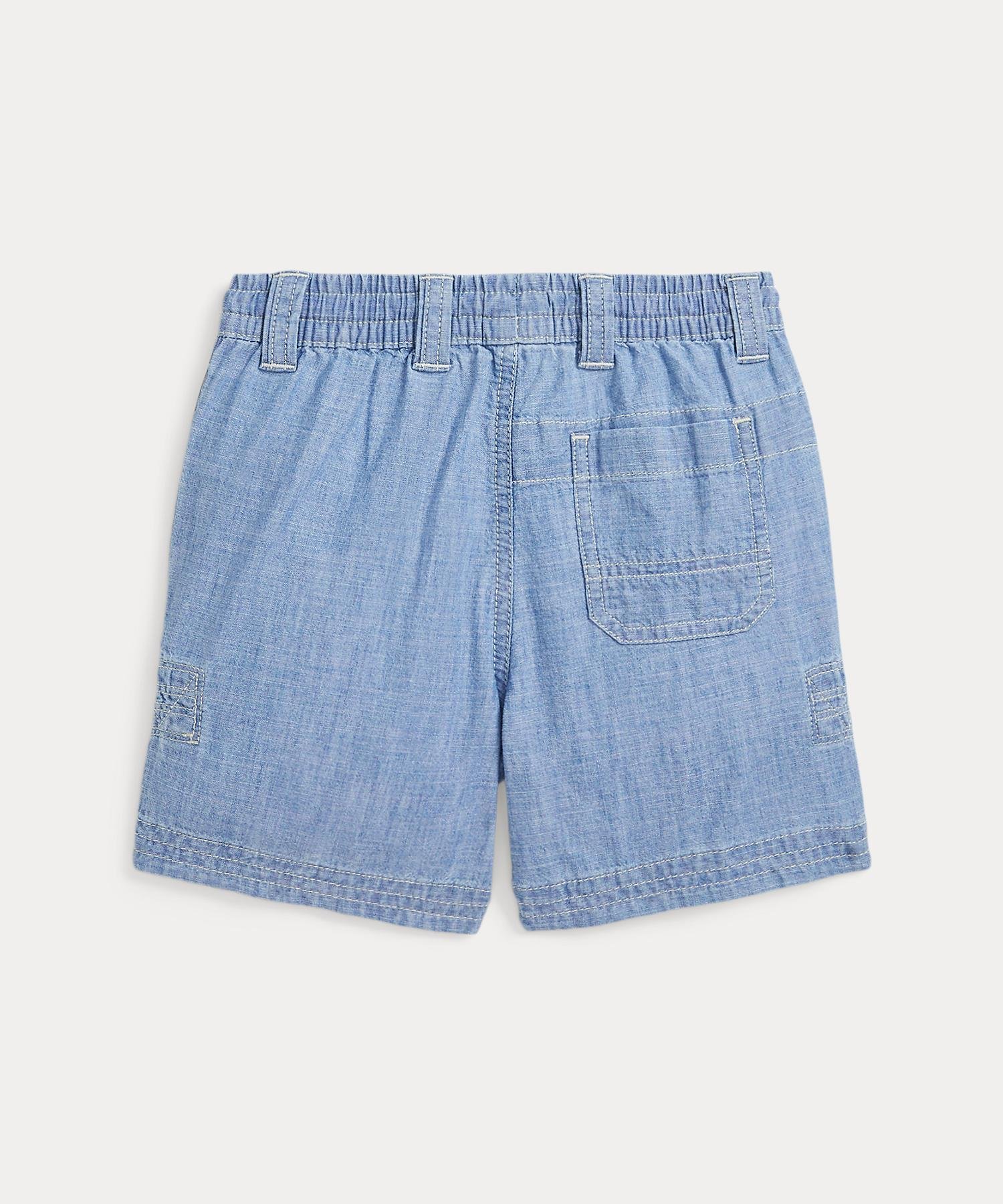 Шорты из шамбре цвета индиго на завязках (для мальчиков, 2-7 лет) Polo Ralph Lauren, 450 Blue — фото 2