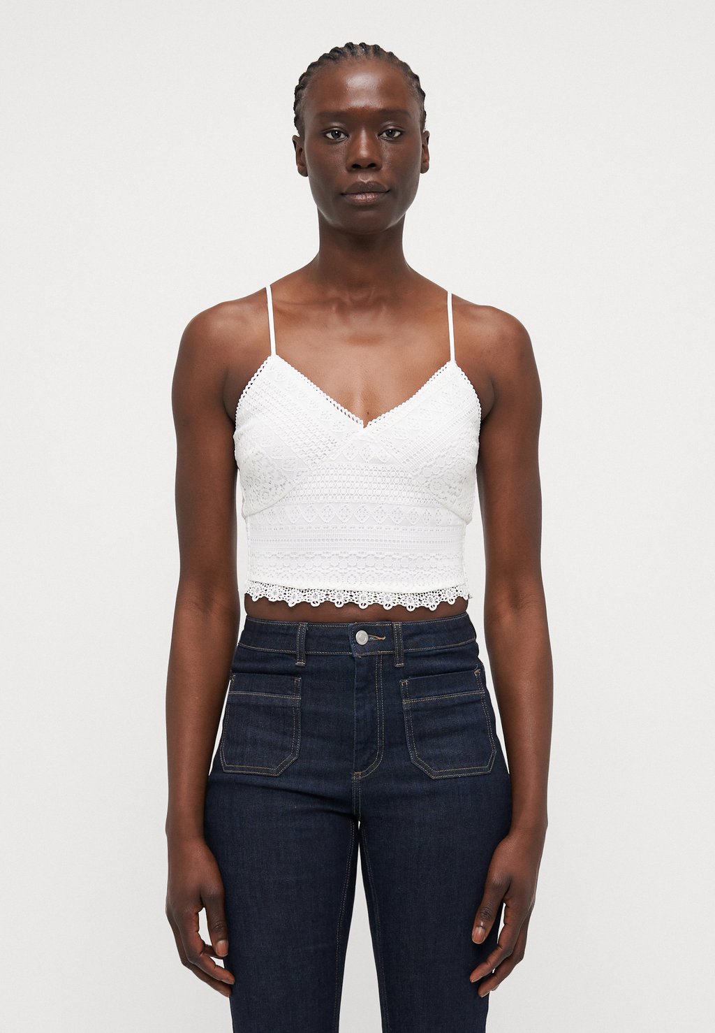 

Топ VMHONEY CROPPED Vero Moda Tall, белый