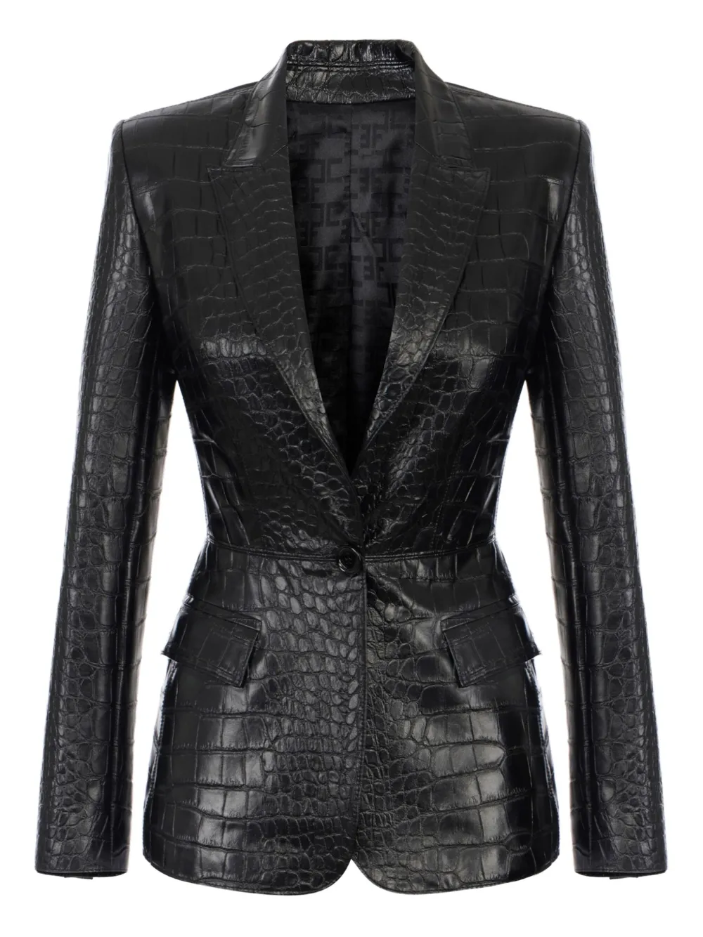 

Однобортный пиджак Elisabetta Franchi, черный