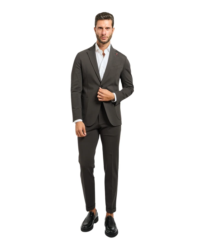 

Однобортный костюм в военном стиле Mulish, зеленый