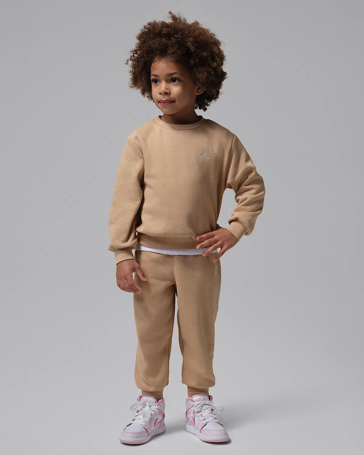 Детский комплект из 2 предметов Jordan Brooklyn Fleece, Brown