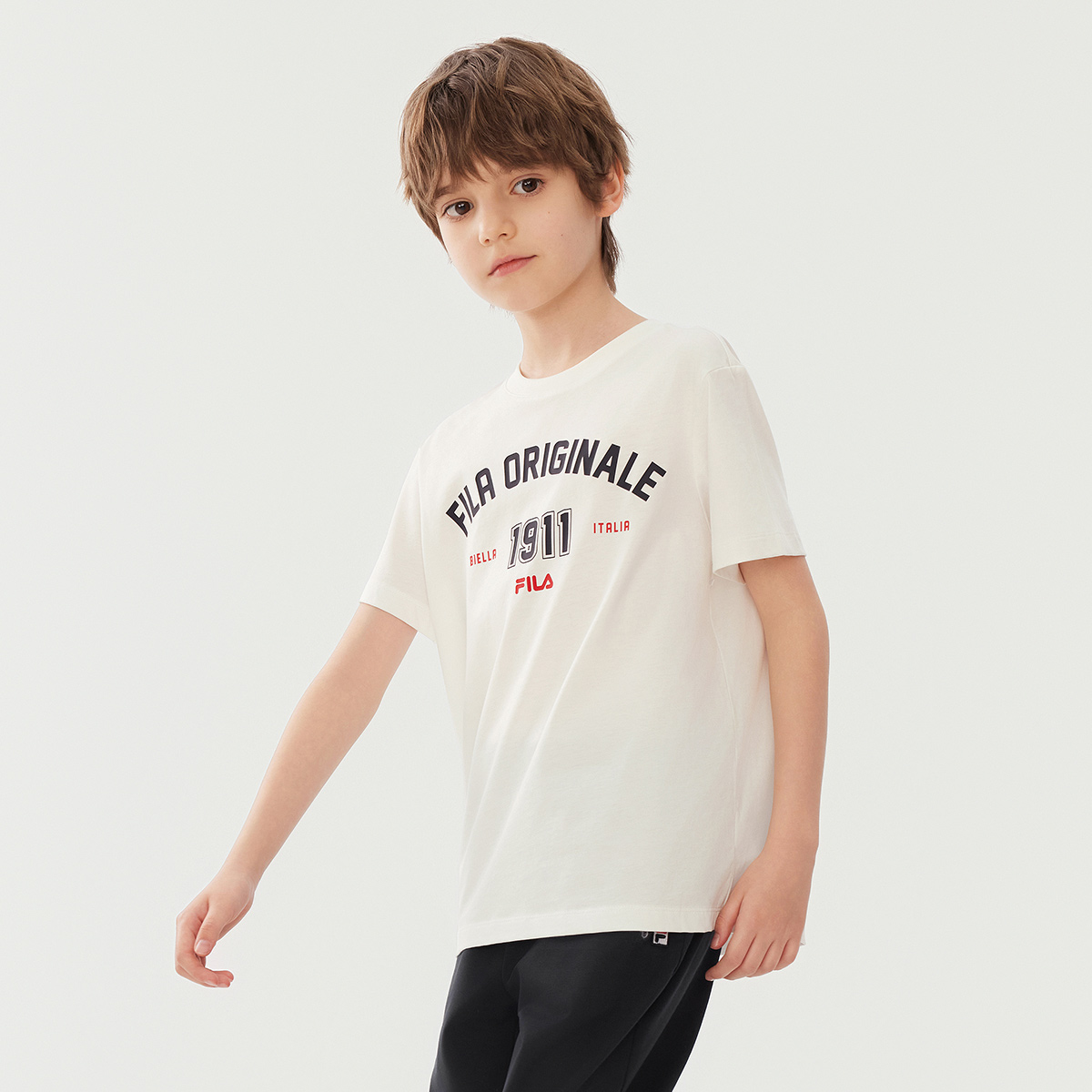 FILA KIDS Футболка cloud white для подростков — фото 4