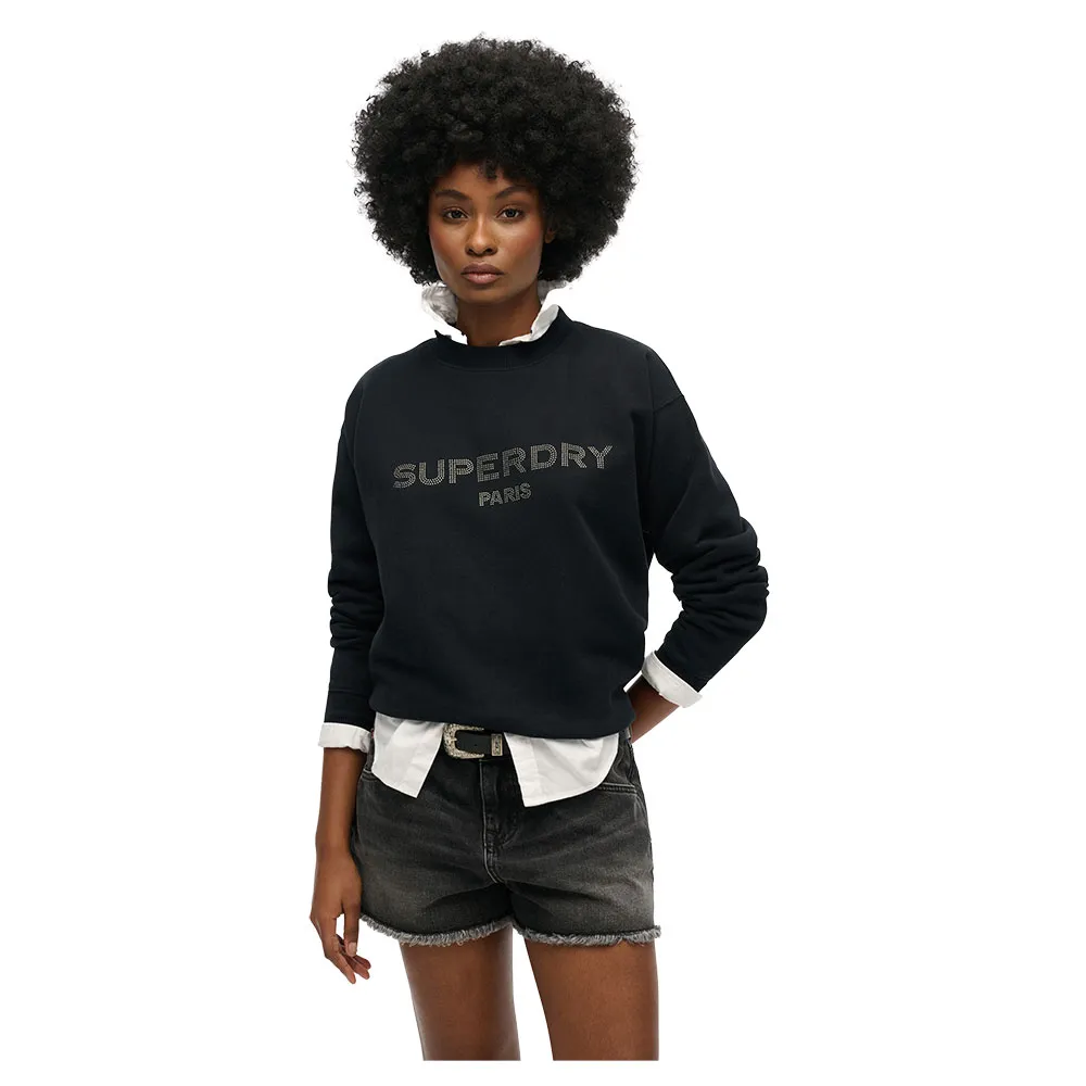 

Толстовка Superdry Sport Luxe Loose, черный
